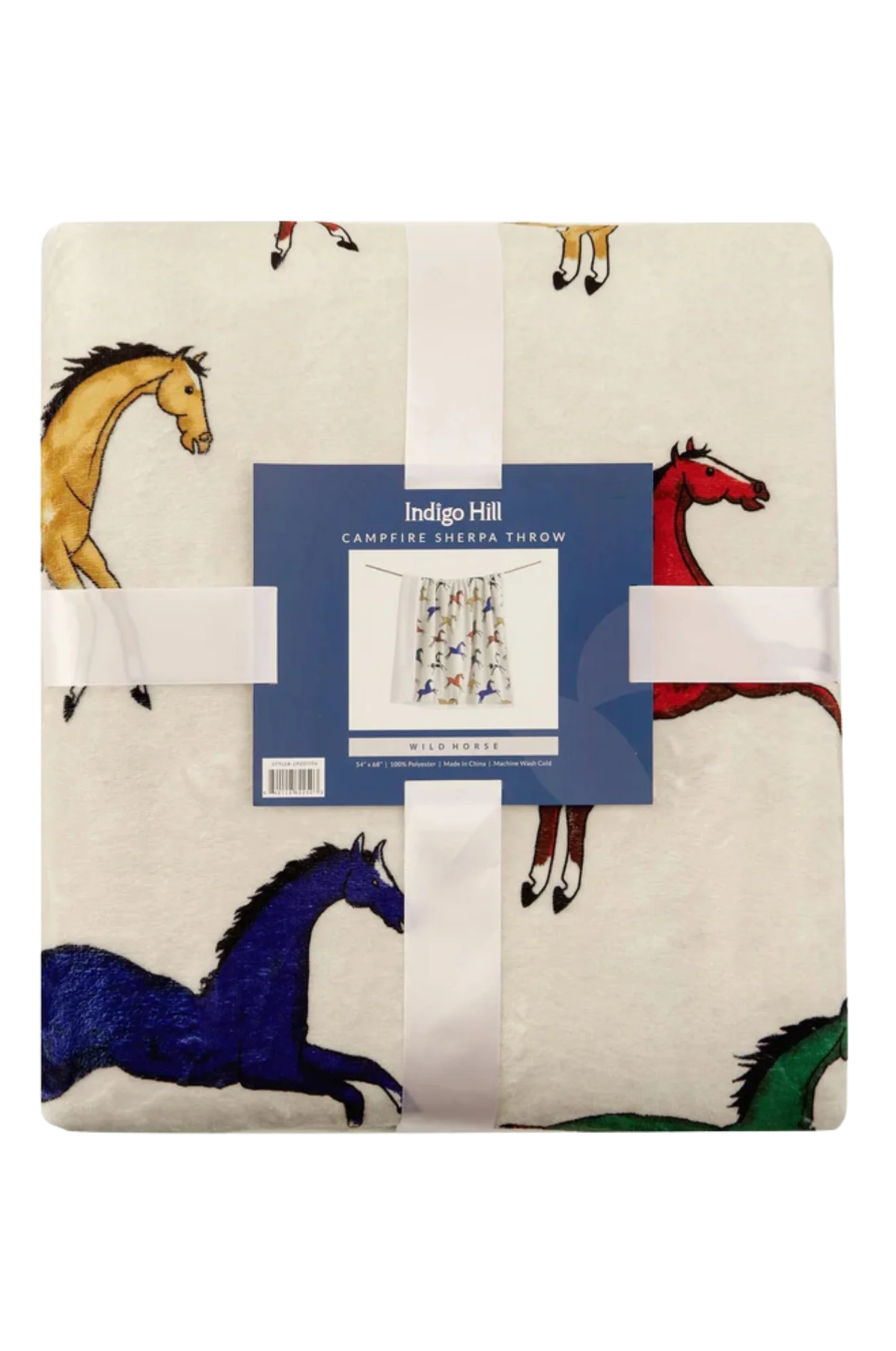 Wild Horses Campfire Sherpa Throw - Image 3